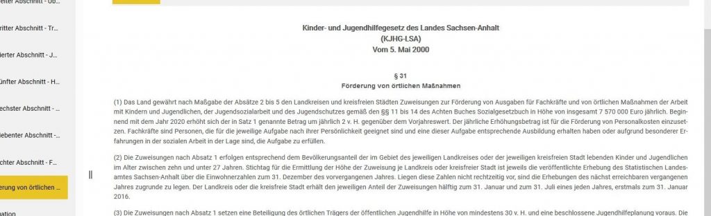 §31 KJHG-LSA